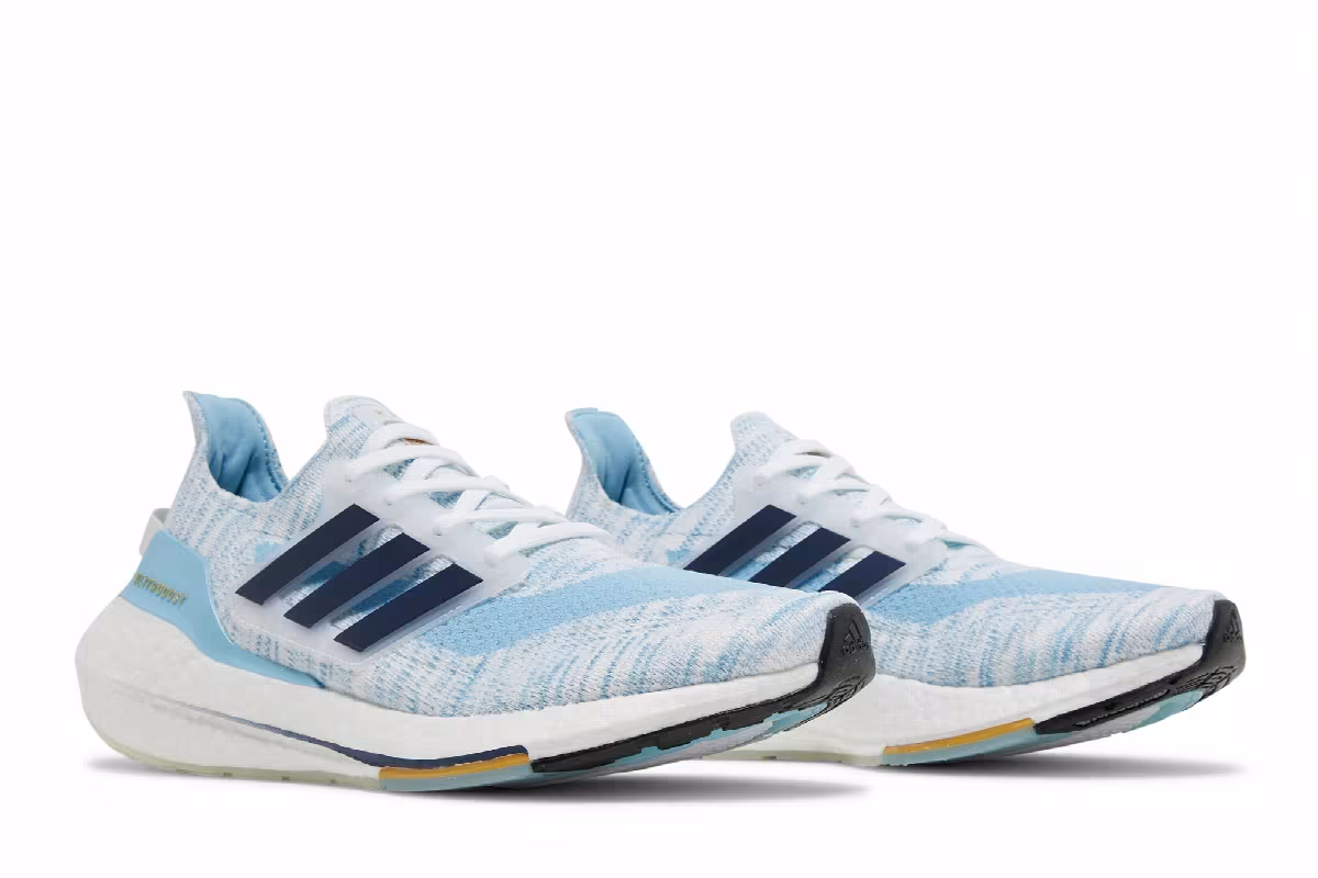 Adidas UltraBoost 21 White Clear Blue, view 9
