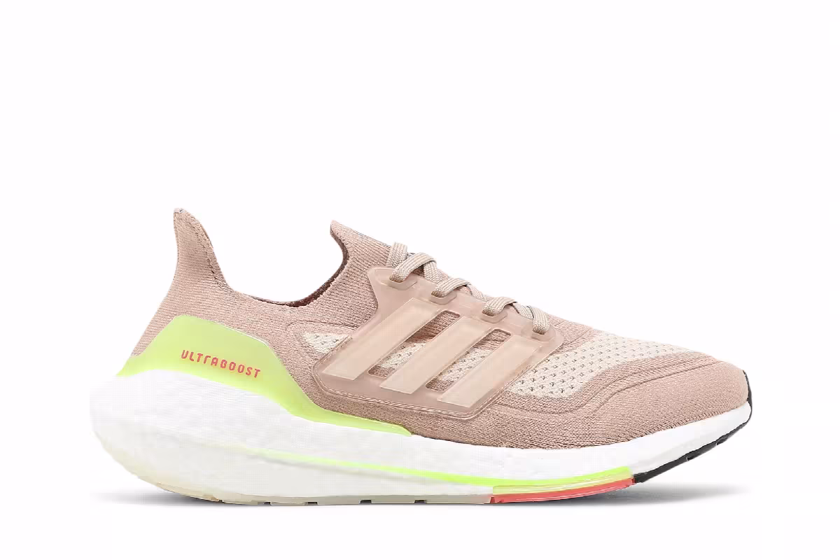 adidas Women's UltraBoost 21 Ash Pearl Halo Ivory, view 2
