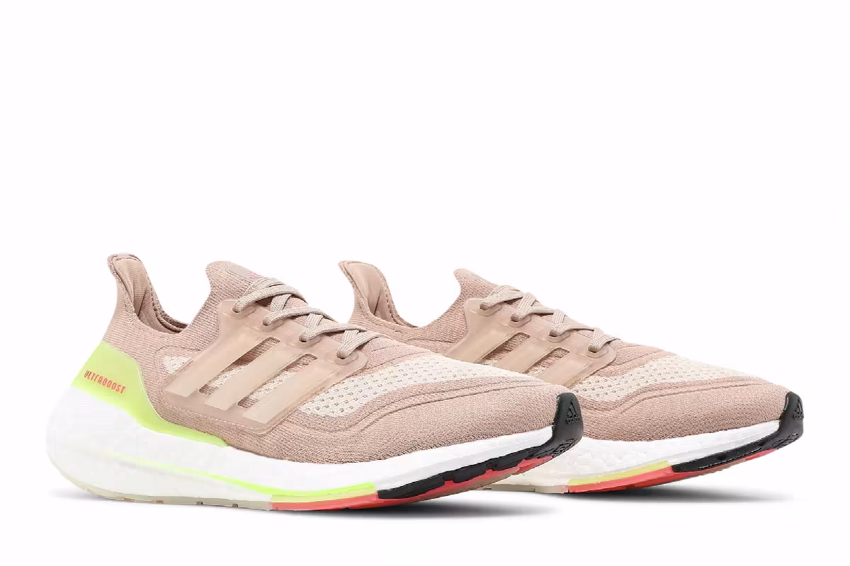adidas Women's UltraBoost 21 Ash Pearl Halo Ivory, view 9