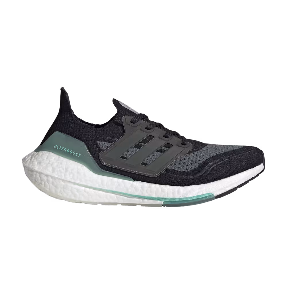 Adidas Women's UltraBoost 21 Black Acid Mint
