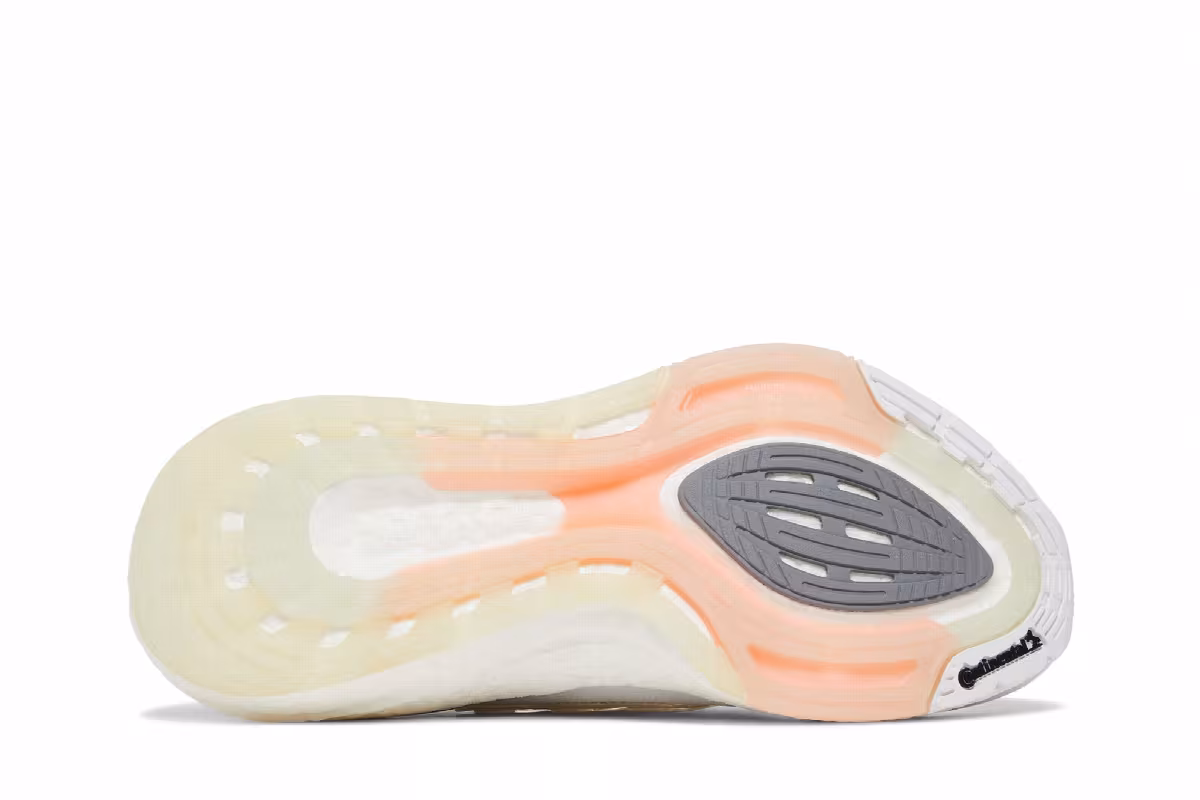 adidas Women's UltraBoost 21 White Glow Pink, view 5