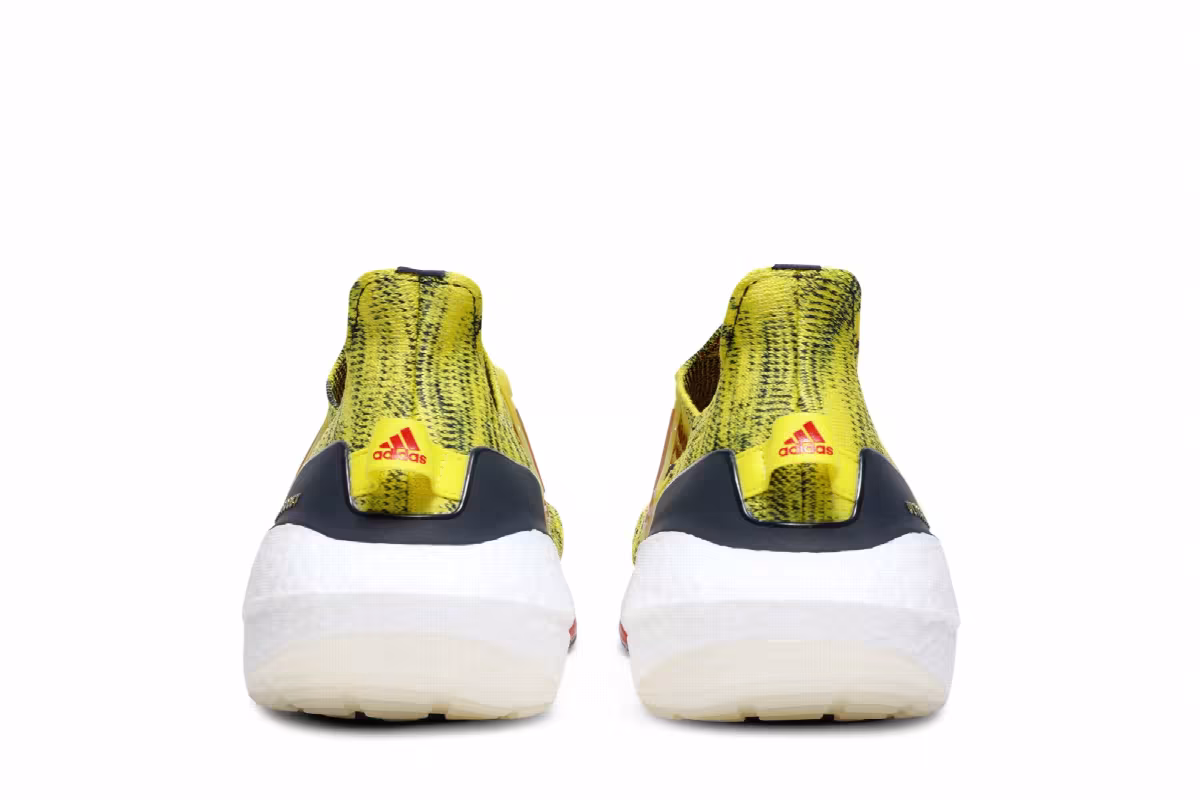 Adidas UltraBoost 21 Bright Yellow Navy, view 7