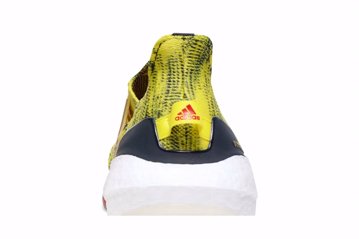 Adidas UltraBoost 21 Bright Yellow Navy, view 8