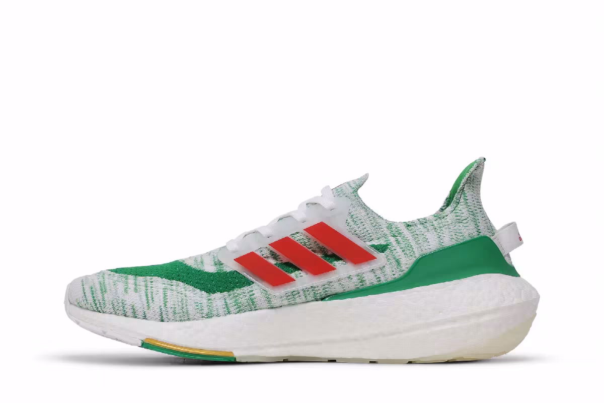 Adidas UltraBoost 21 White Green, view 4