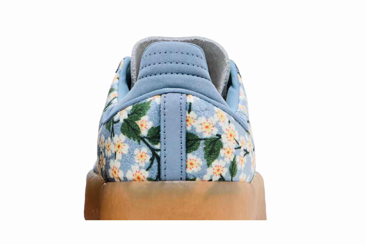 Liberty London x adidas Women's Sambae Blue Cream White, view 8