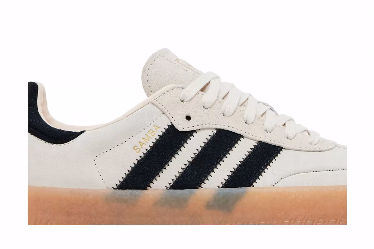 adidas Women's Sambae Wonder White Black Gum, view 3