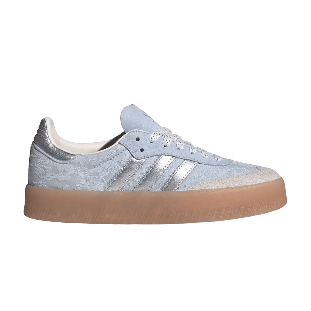 adidas Women's Sambae W Crystal Sky Silver Chalk Pearl
