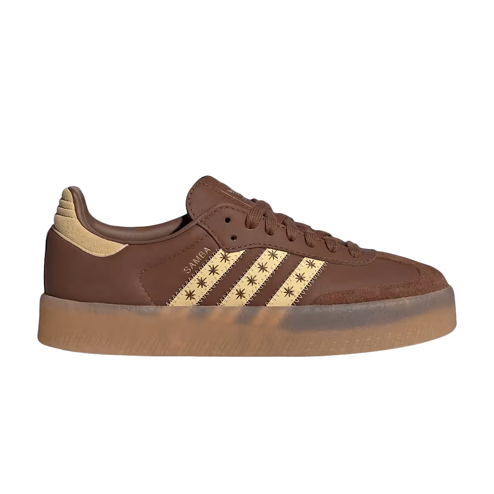 adidas Women's Sambae Preloved Brown Orange Tint Clear Sky