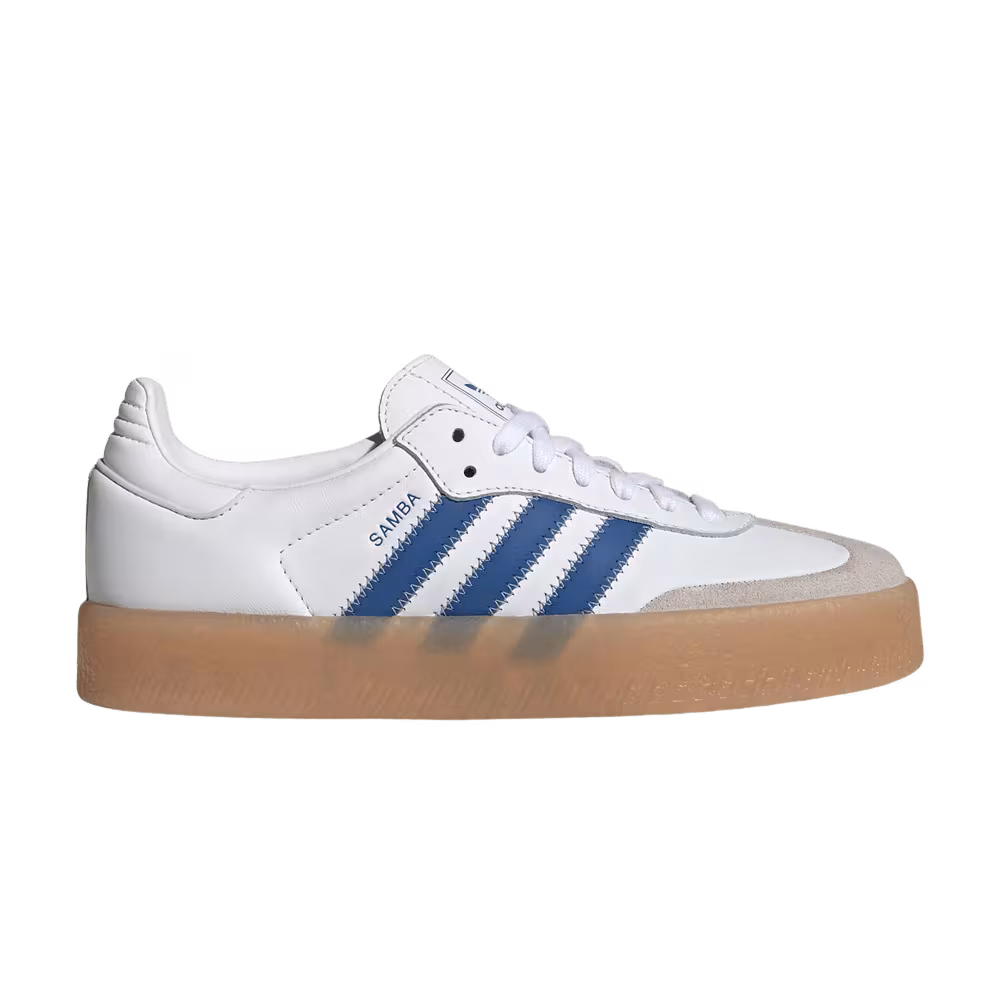 adidas Women's Sambae White Blue Clear Sky
