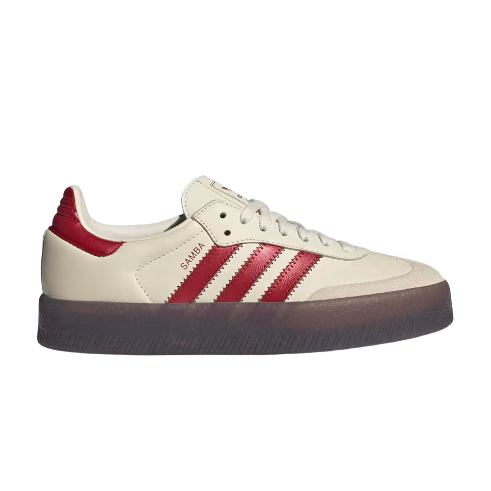 adidas Women's Sambae Cream White Victory Red