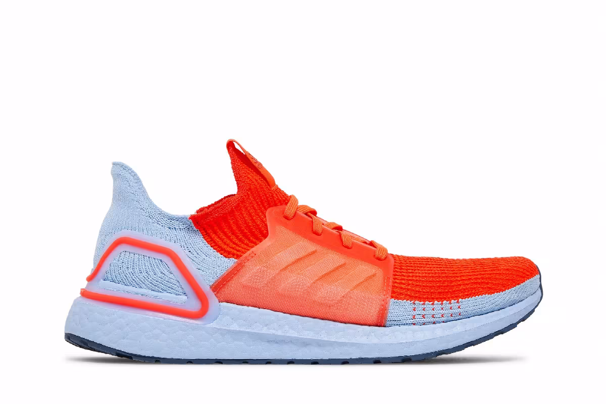 adidas UltraBoost 19 Solar Red Glow Blue, view 2