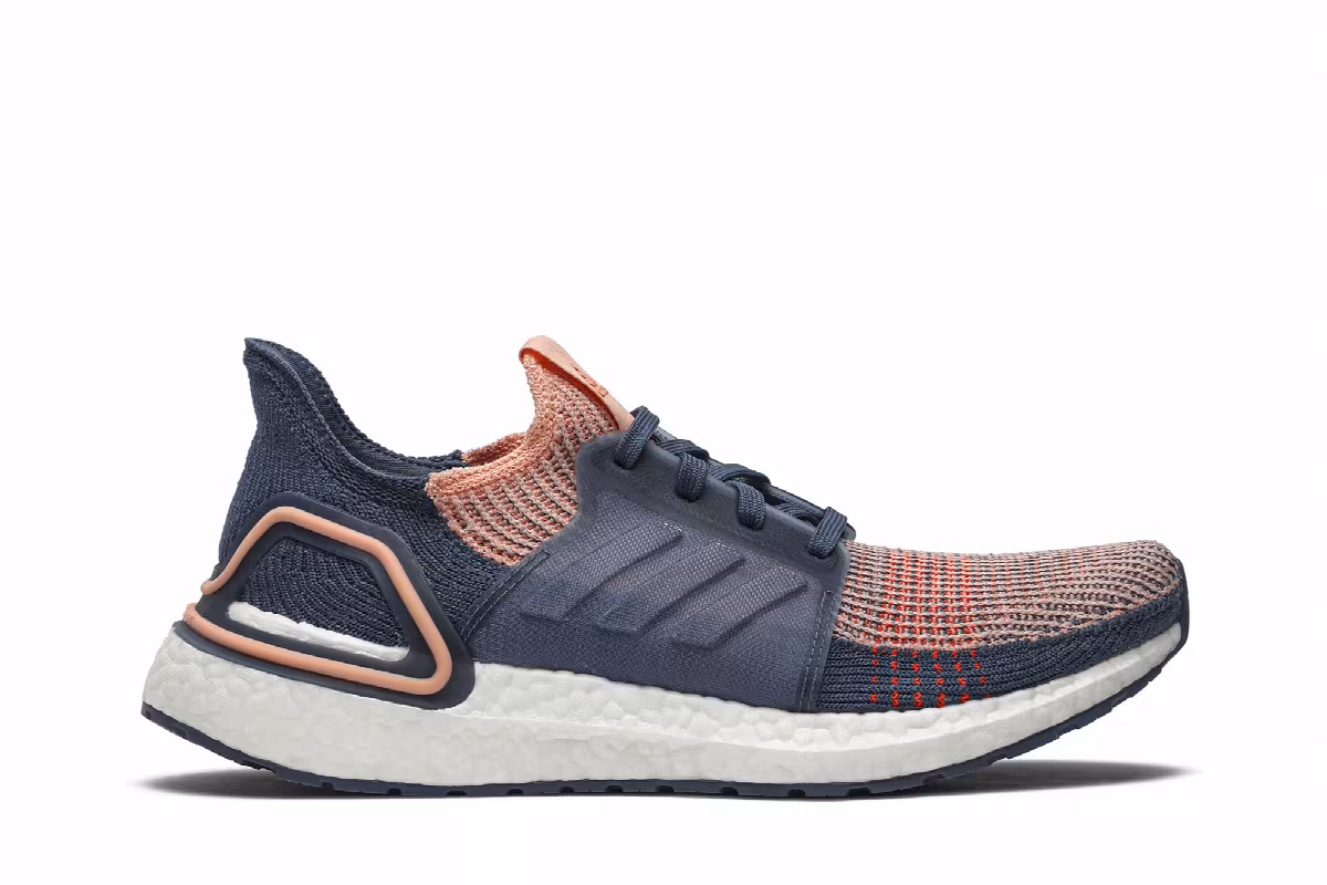 Adidas Women's UltraBoost 19 Glow Pink Tech Ink, view 2