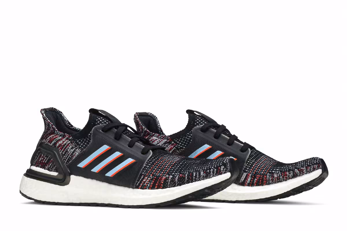 Adidas UltraBoost 19 J Black Multi, view 9