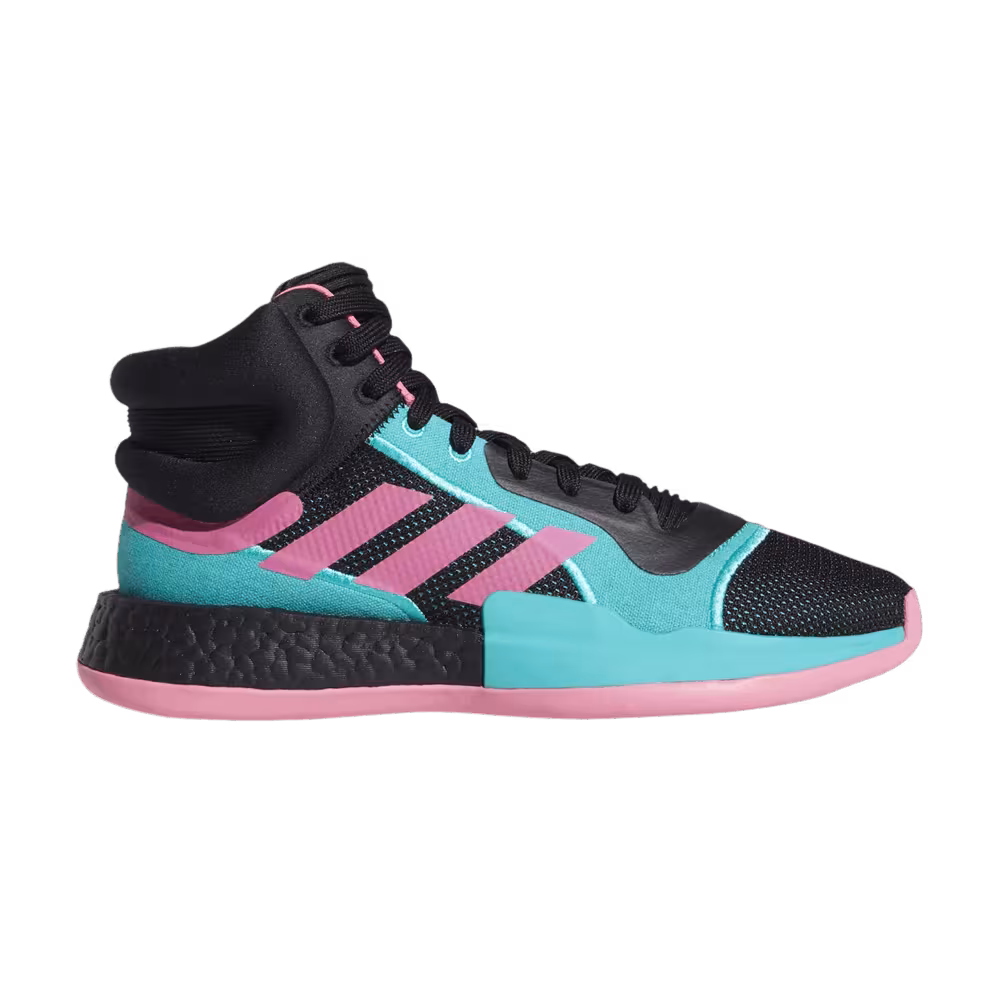adidas Marquee Boost Black Shock Pink Aqua