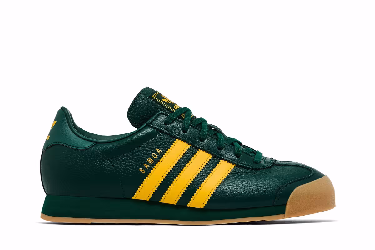 adidas Samoa J Collegiate Green Bold Gold, view 2