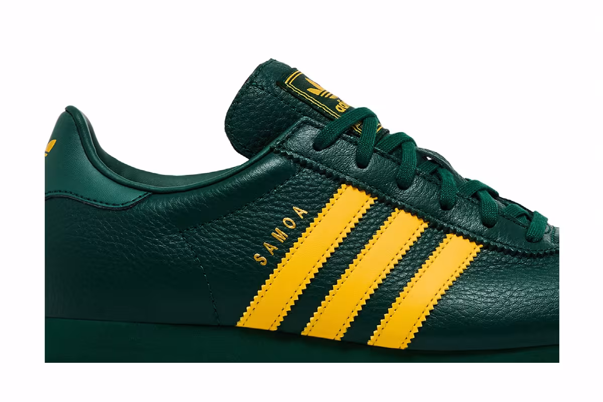 adidas Samoa J Collegiate Green Bold Gold, view 3