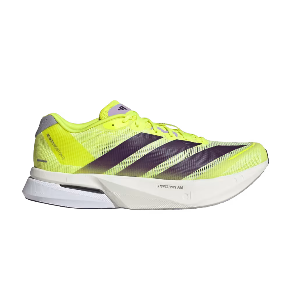 adidas Adizero Boston 13 Solar Yellow Aurora Plum Powder Plum