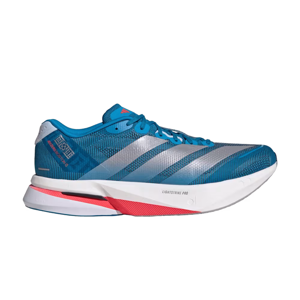 adidas Adizero Boston 13 Solar Blue Silver Metallic Dark Solar Blue