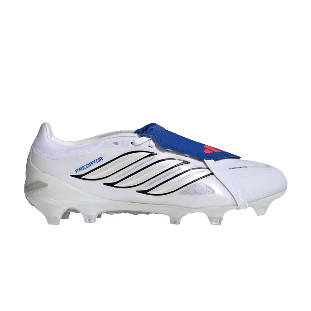 adidas Predator Pro Fold Over Tongue FG Cloud White Zero Metallic Royal Blue