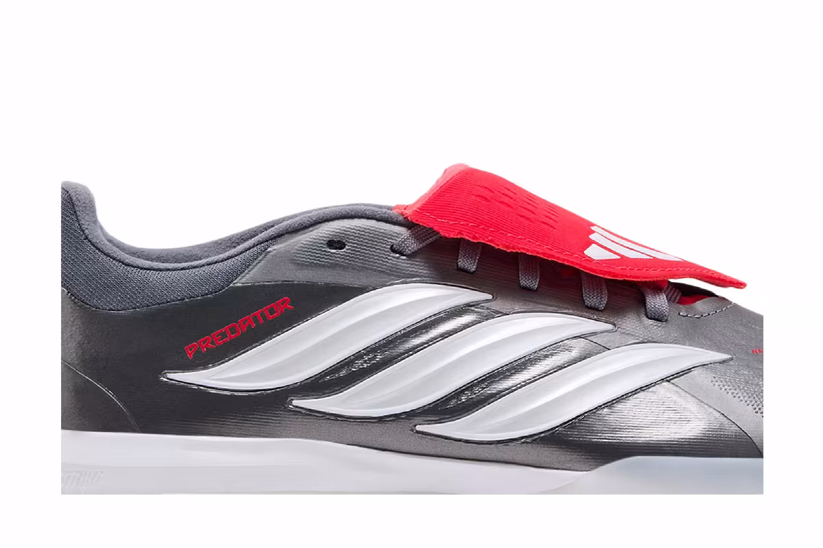 adidas Predator Pro Fold Over Tongue Turf Iron Metallic Zero Metalic Lucid Red, view 3