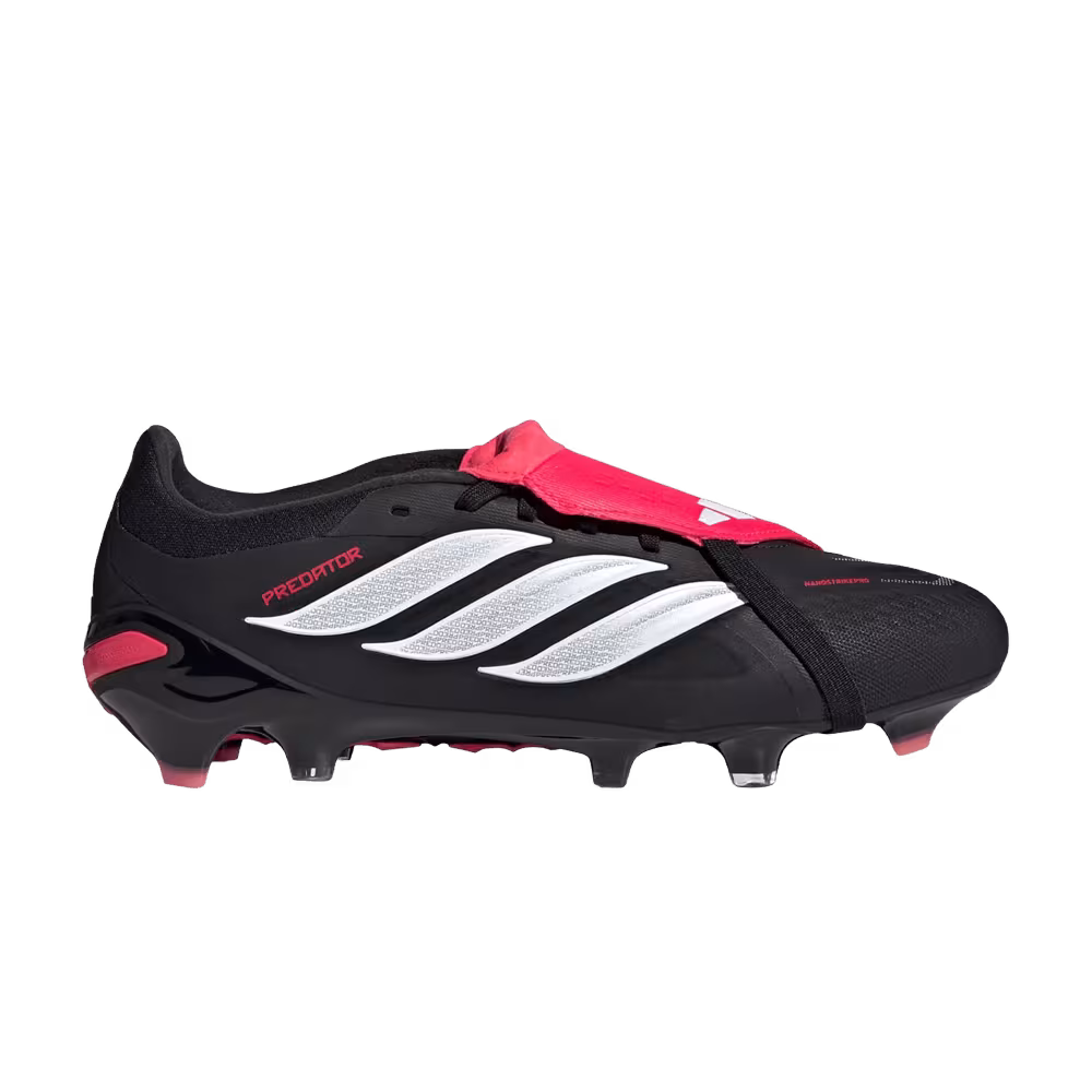 adidas Predator Pro Fold Over Tongue FG Core Black Cloud White Lucid Red