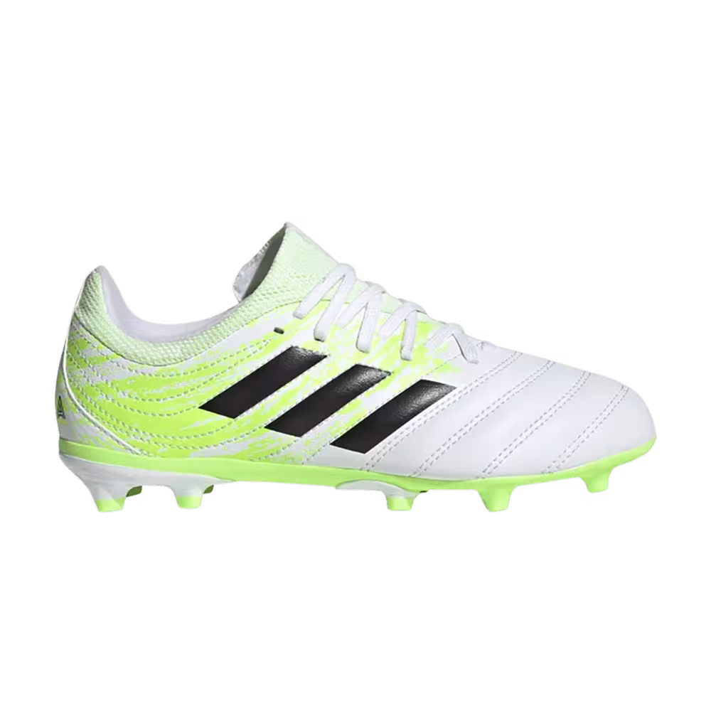 Adidas Copa 20.3 FG J White Signal Green