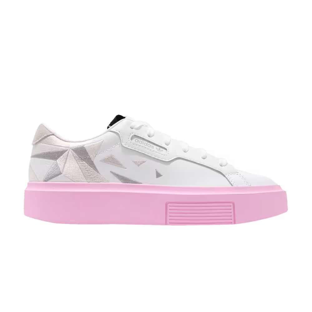 Adidas Women's Sleek Super White Clear Pink