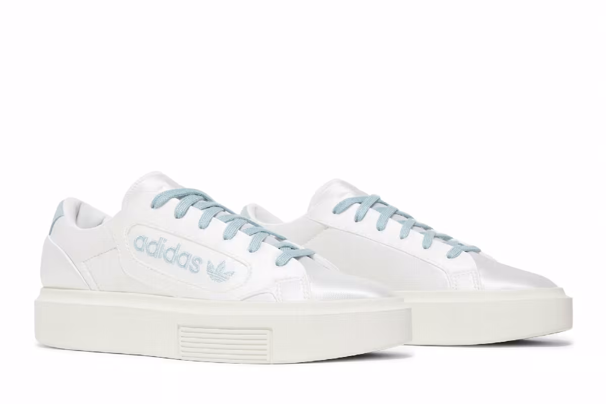 Adidas Women's Sleek Super Cloud White Silver, view 9