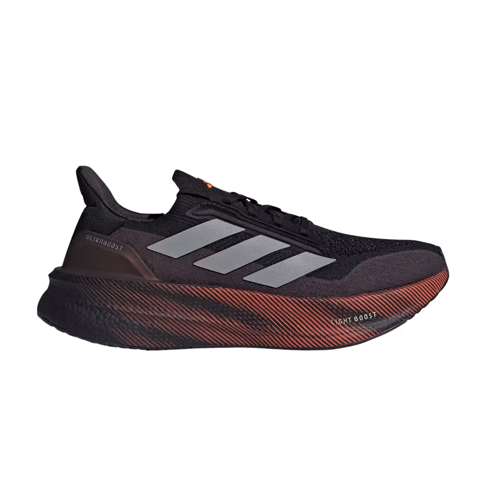 adidas Ultraboost 5X Core Black Silver Metallic Lucid Orange