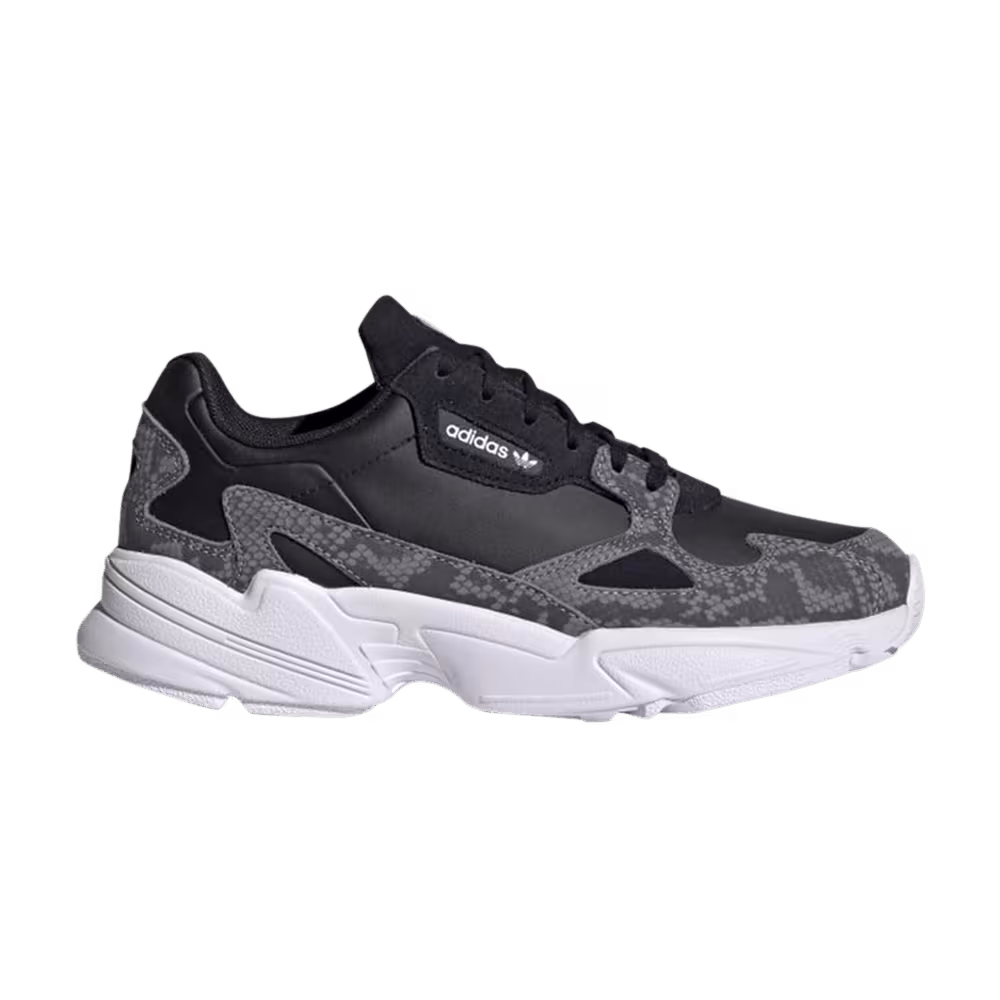 Adidas Women's Falcon Black Snakeskin