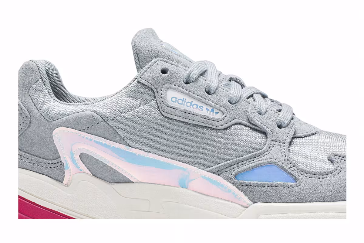 Adidas Women's Falcon Light Grey Real Magenta, view 3