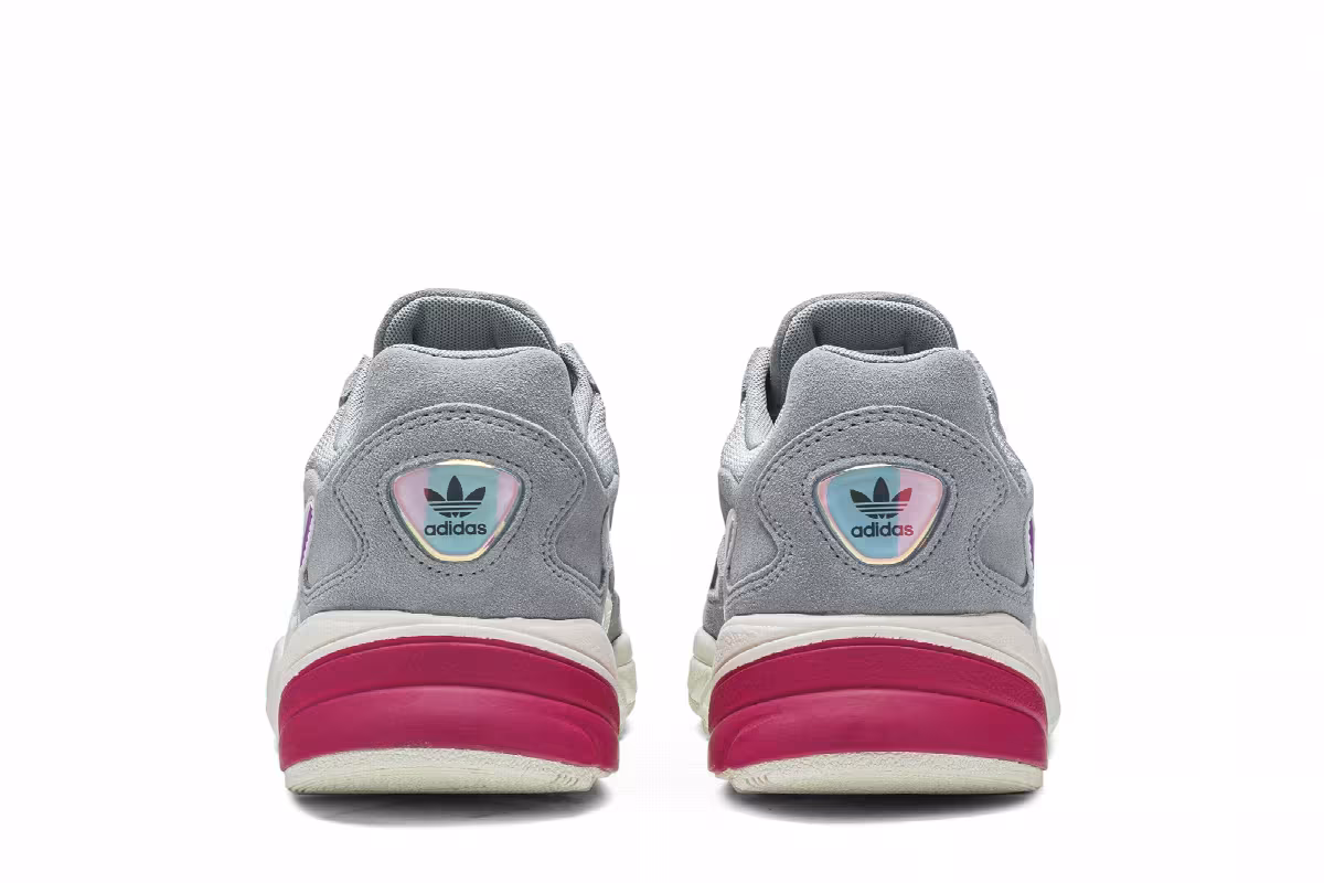Adidas Women's Falcon Light Grey Real Magenta, view 7