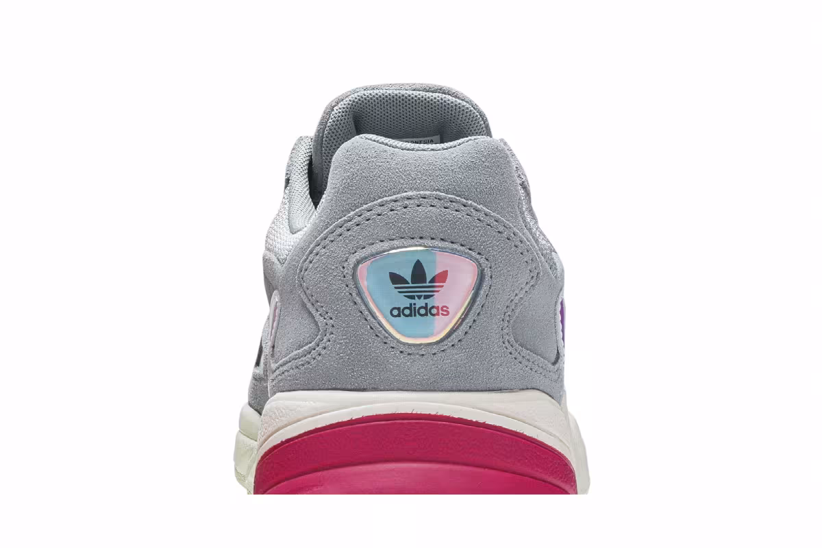 Adidas Women's Falcon Light Grey Real Magenta, view 8