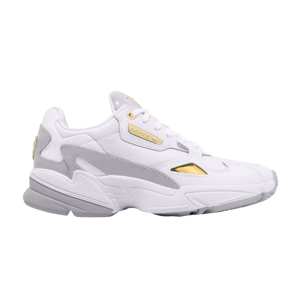 Adidas Women's Falcon White Gold Metallic