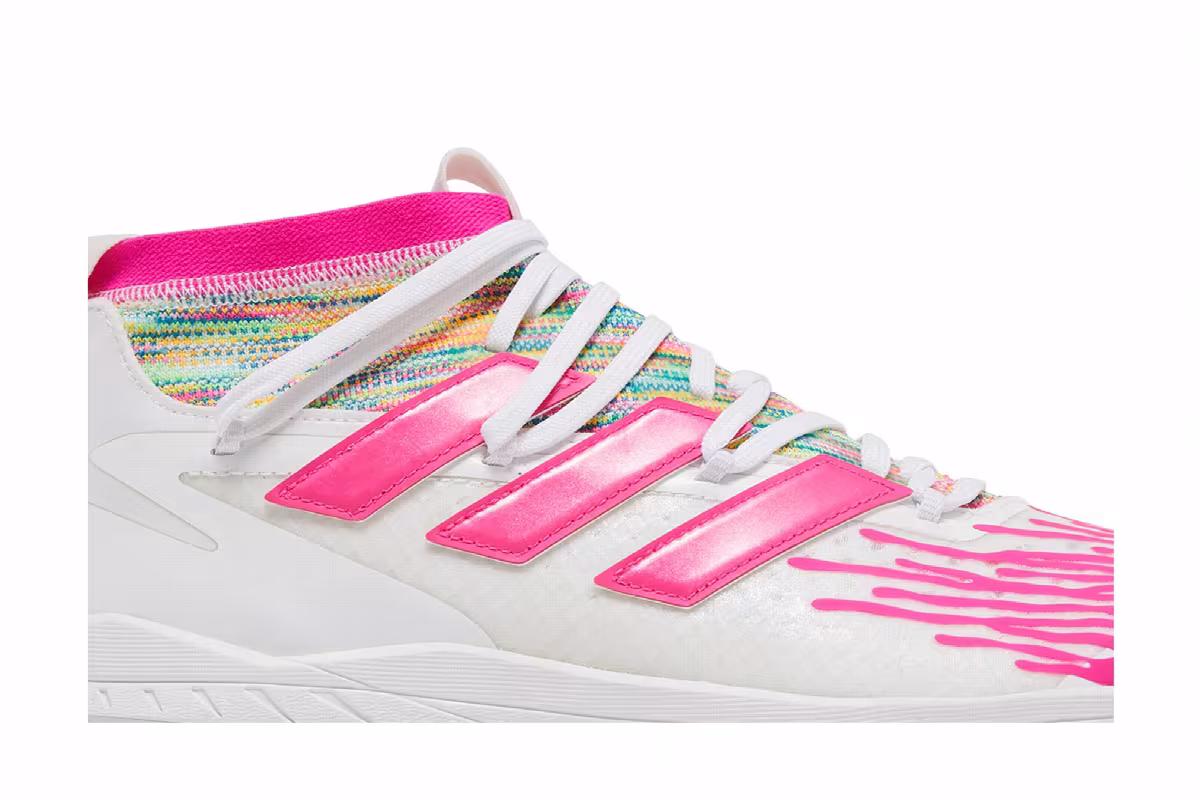Adidas Adizero Afterburner 8 NWV Dripped Out - White Shock Pink, view 3