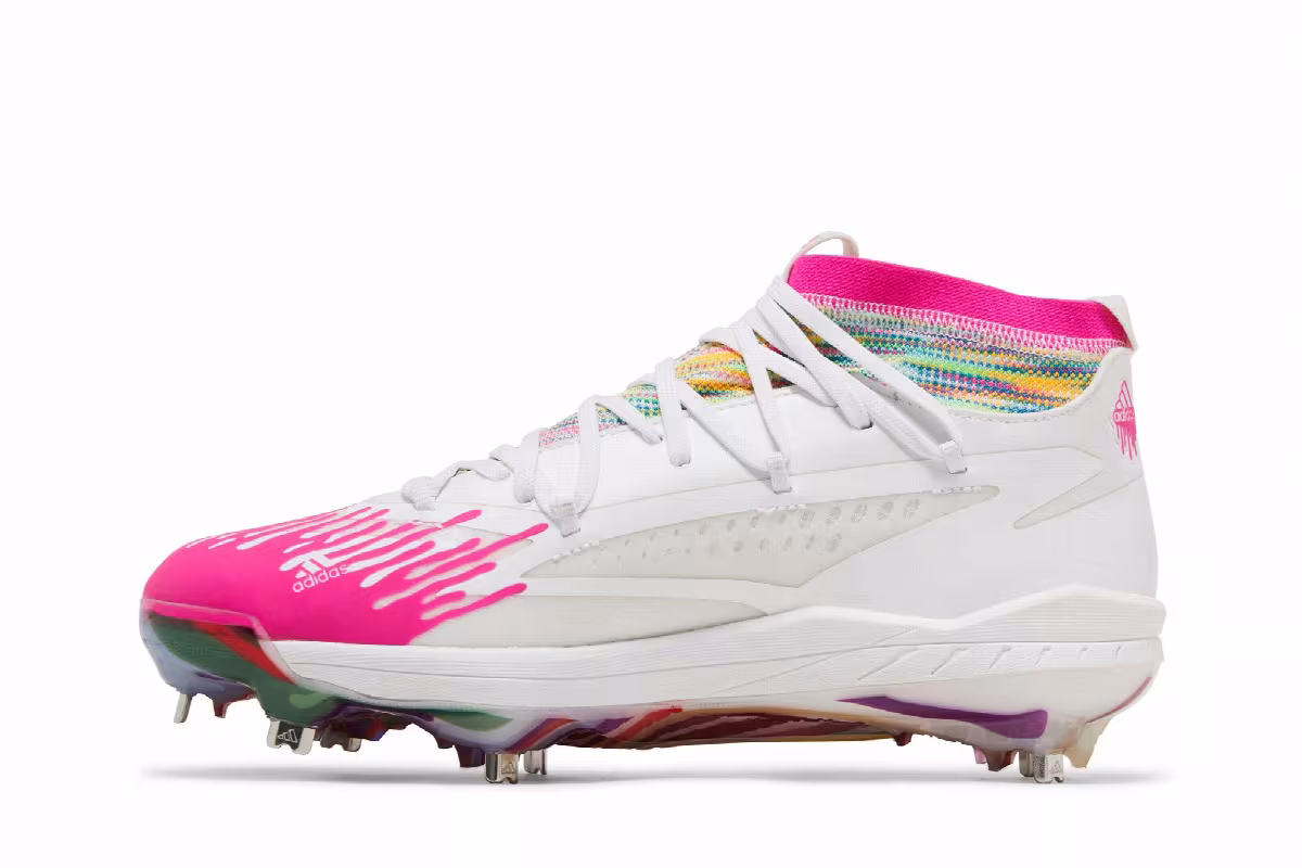 Adidas Adizero Afterburner 8 NWV Dripped Out - White Shock Pink, view 4