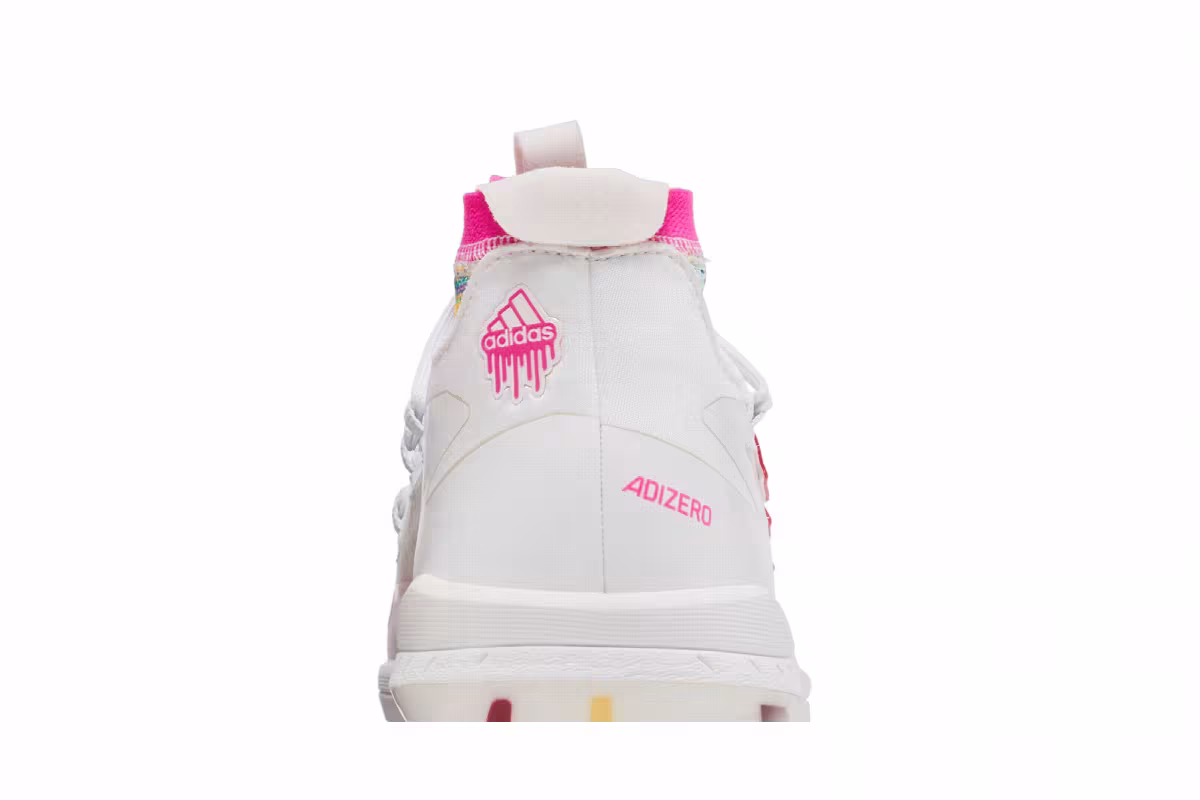 Adidas Adizero Afterburner 8 NWV Dripped Out - White Shock Pink, view 8