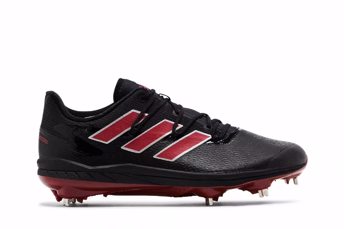 adidas Adizero Afterburner 8 Black Team Power Red, view 2