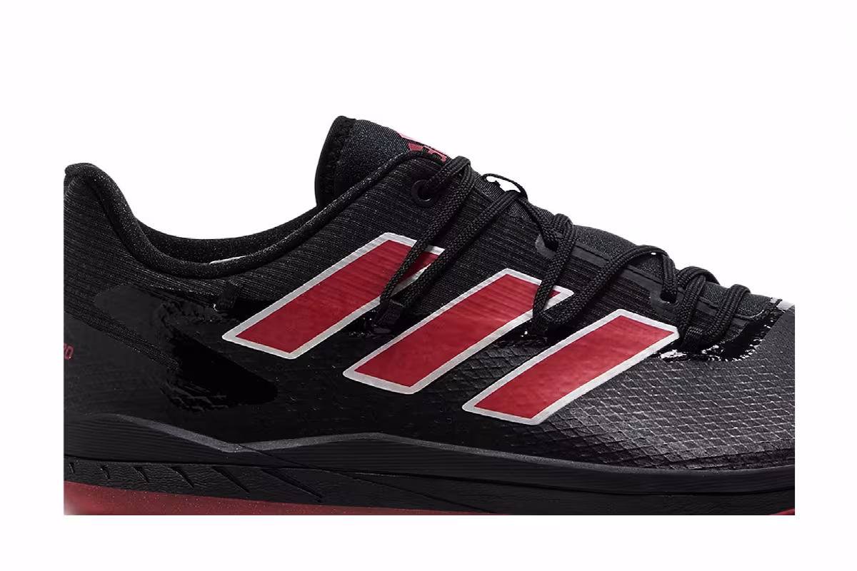 adidas Adizero Afterburner 8 Black Team Power Red, view 3