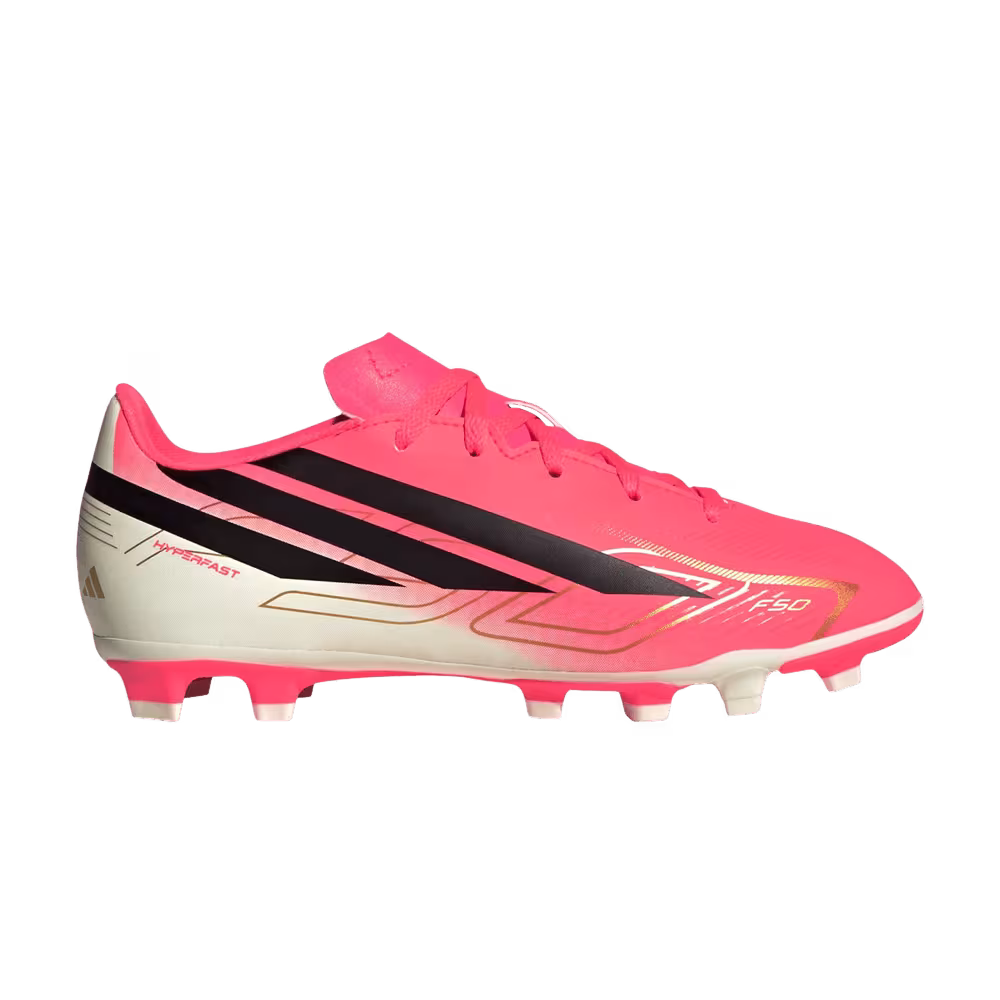 adidas F50 Hyperfast Club FG MG Little Kid Solar Turbo
