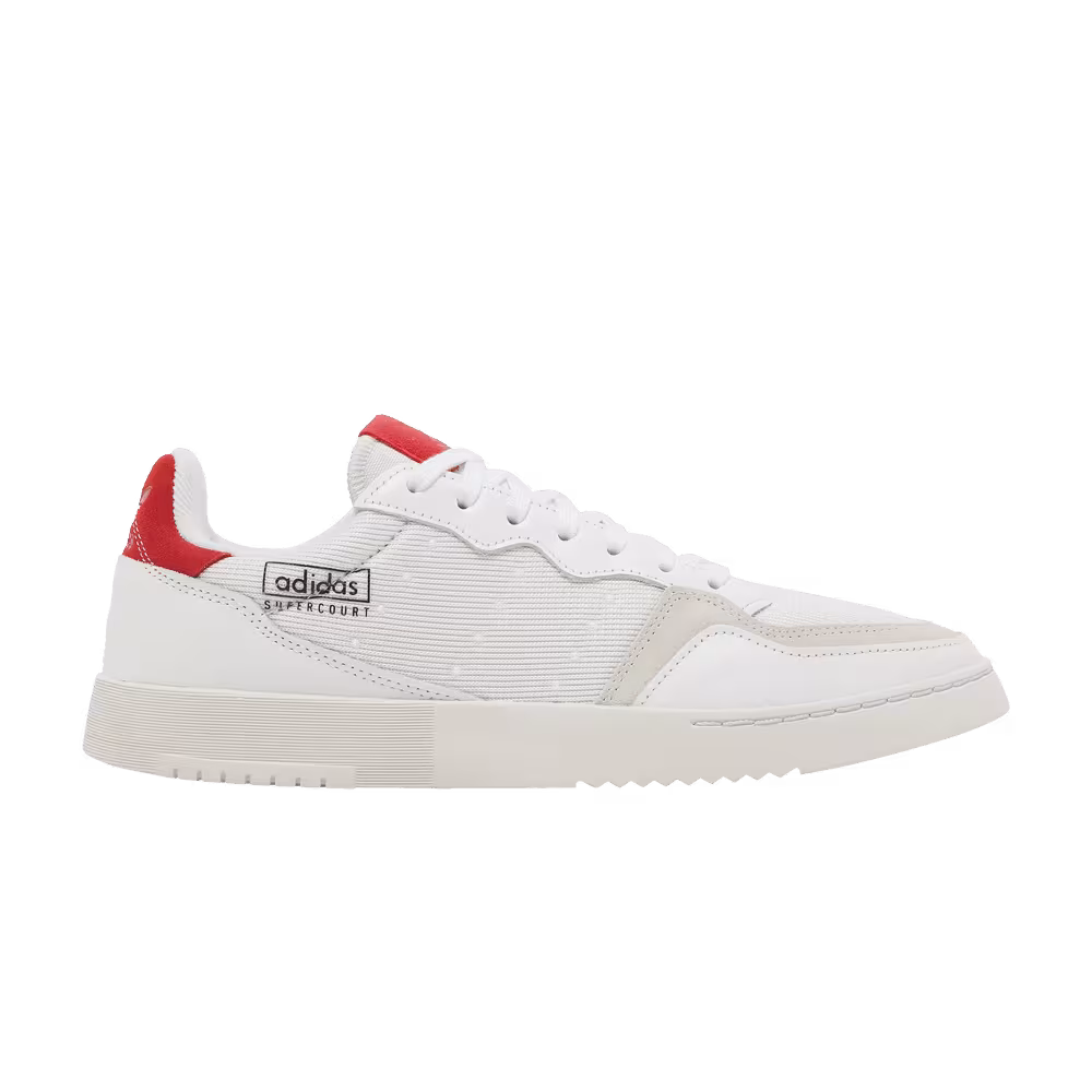 adidas Supercourt White Scarlet