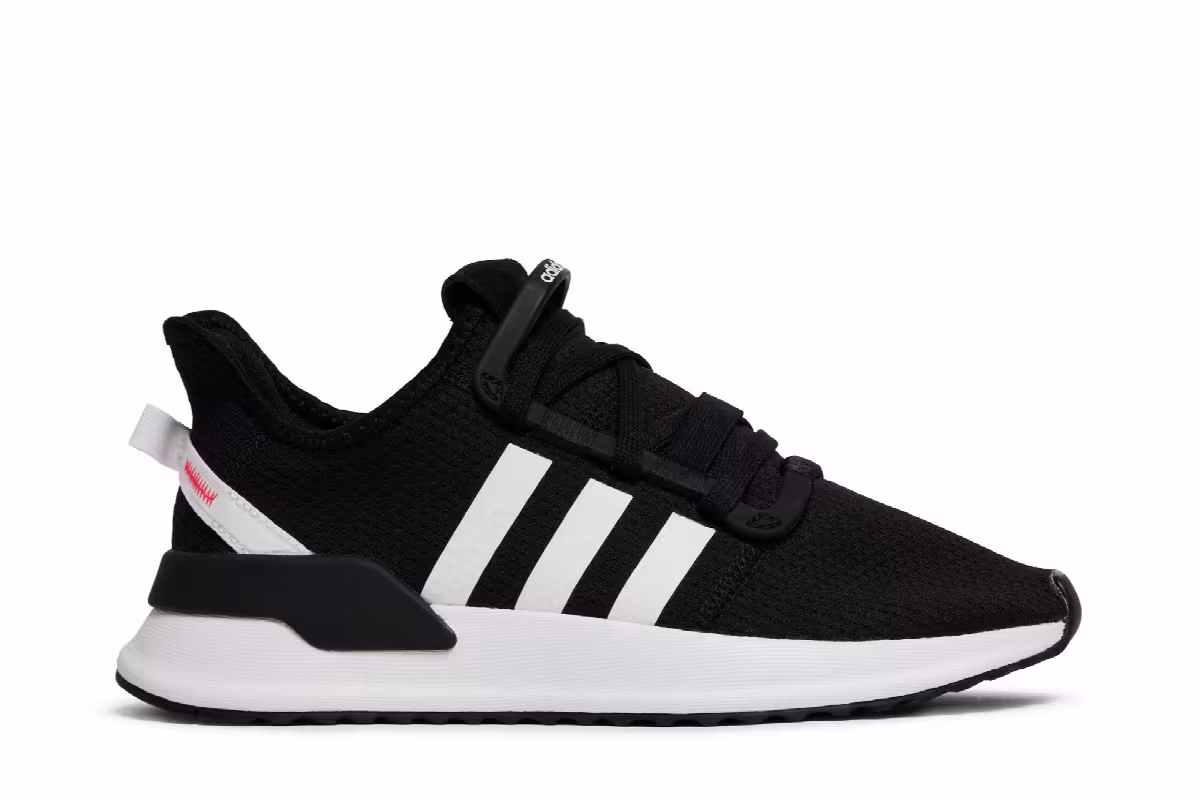 Adidas U_Path Run J Black White, view 2