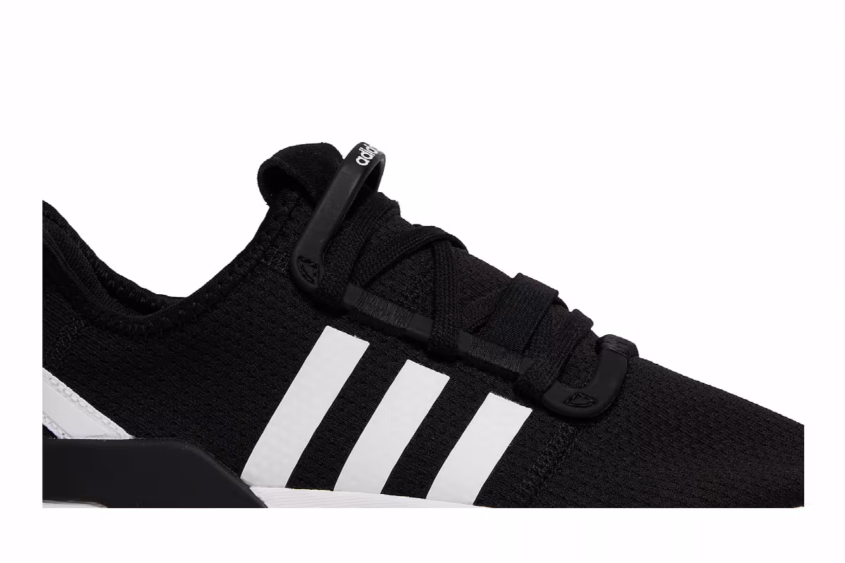 Adidas U_Path Run J Black White, view 3