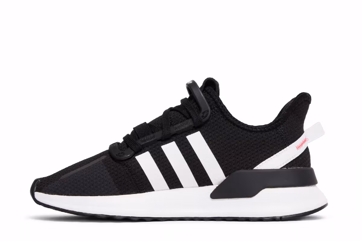 Adidas U_Path Run J Black White, view 4