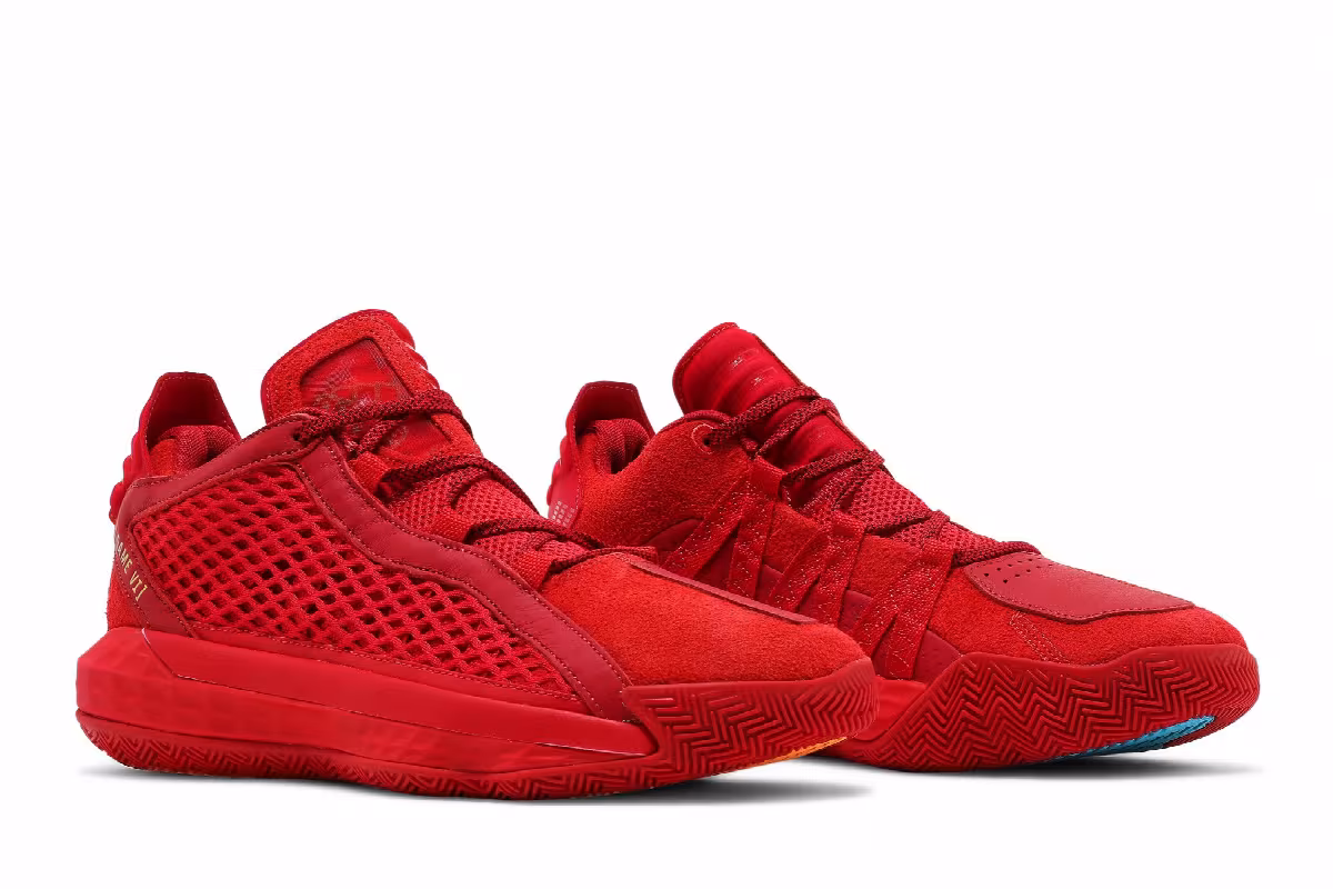 adidas Dame 6 Leather Scarlet, view 9
