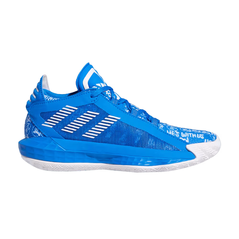 Adidas Dame 6 J Glow Blue