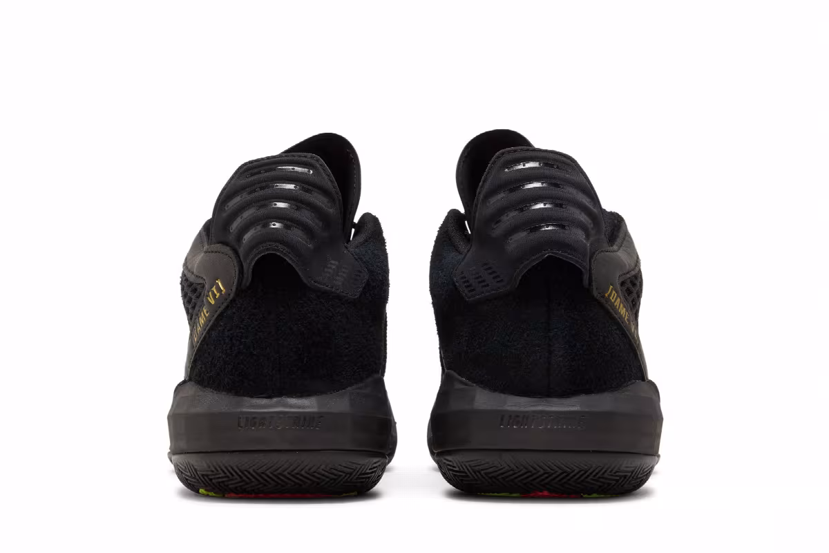 Adidas Dame 6 Leather GCA Black Gold, view 7