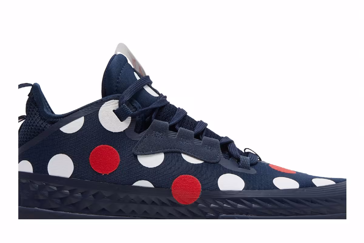 adidas Harden Vol. 5 Futurenatural Polka Dot - Team Navy, view 3