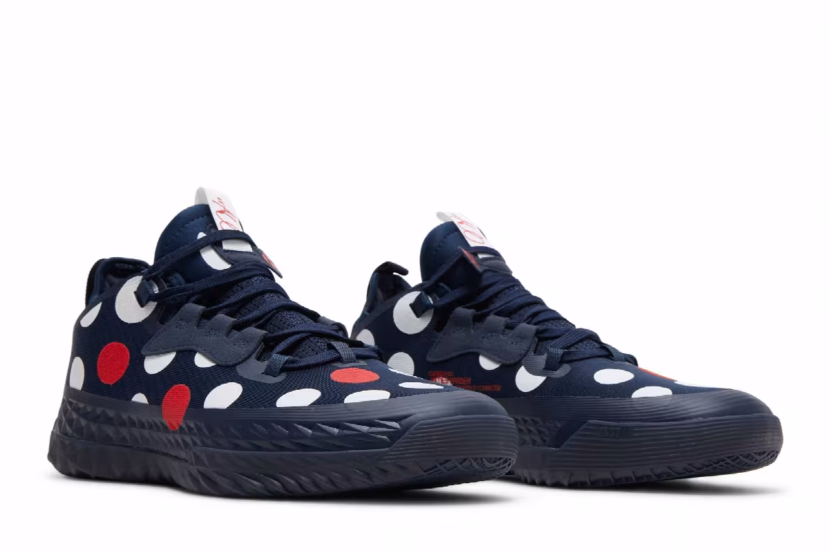 adidas Harden Vol. 5 Futurenatural Polka Dot - Team Navy, view 9