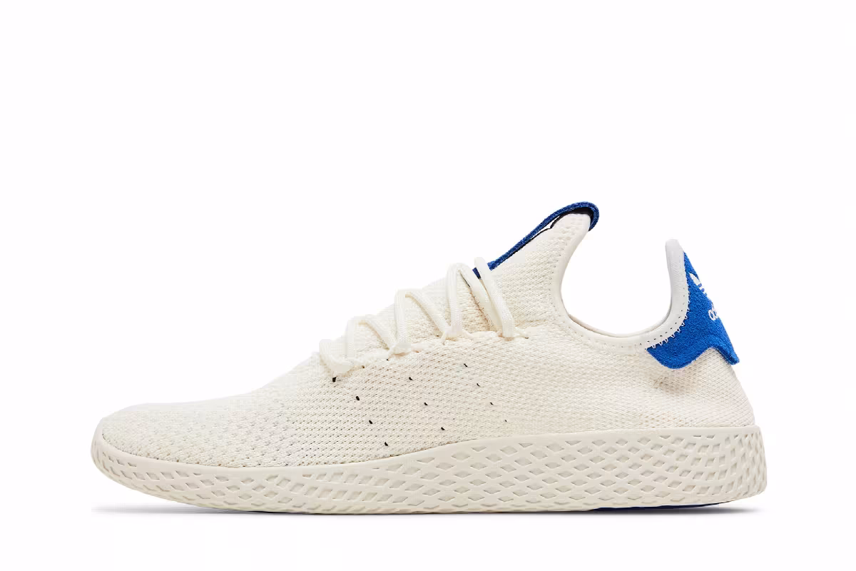 Pharrell x adidas Tennis Hu White Blue, view 4